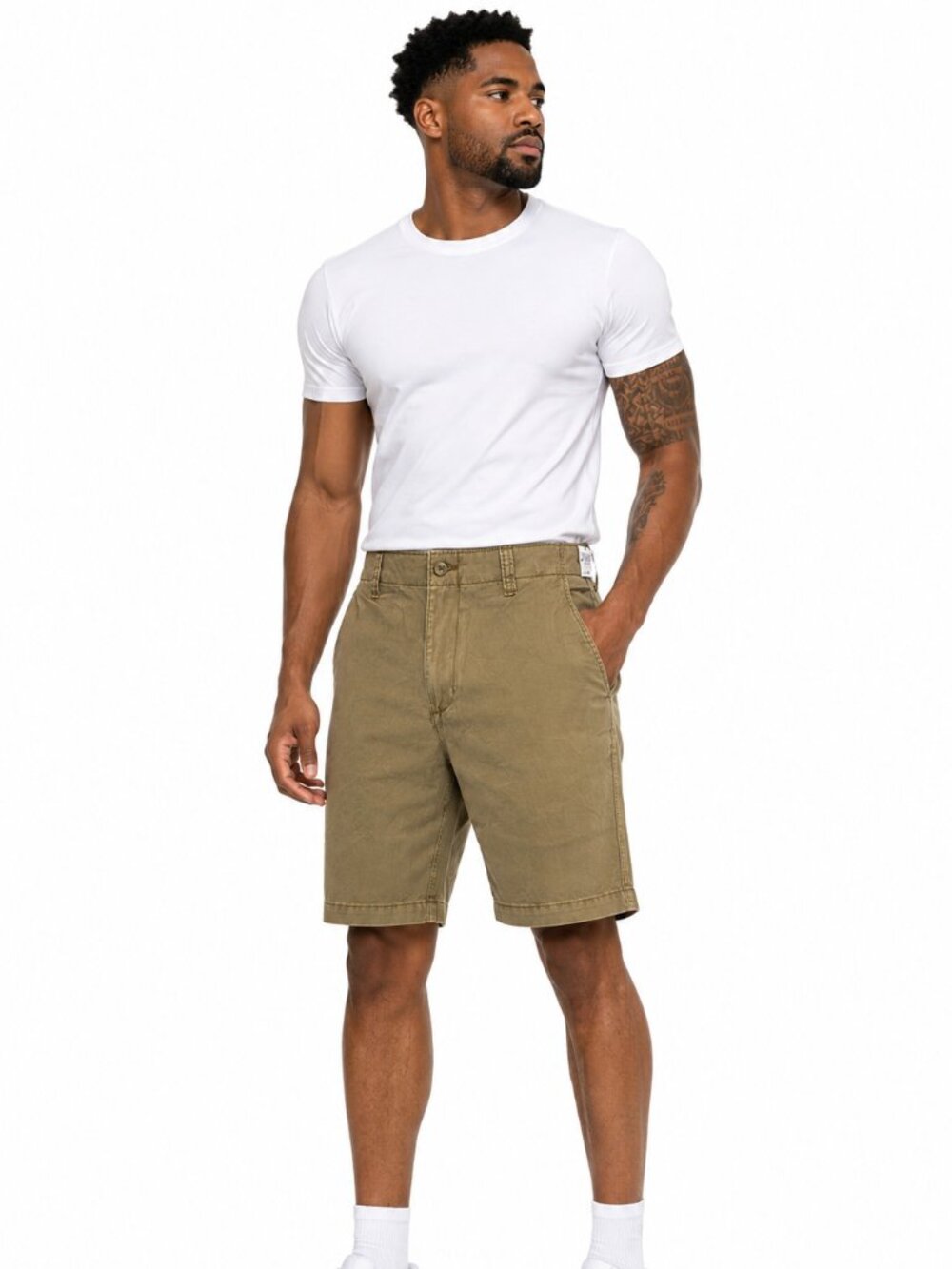 Old Navy Men's Lived-In Straight Khaki Shorts - Size 34 - NWT